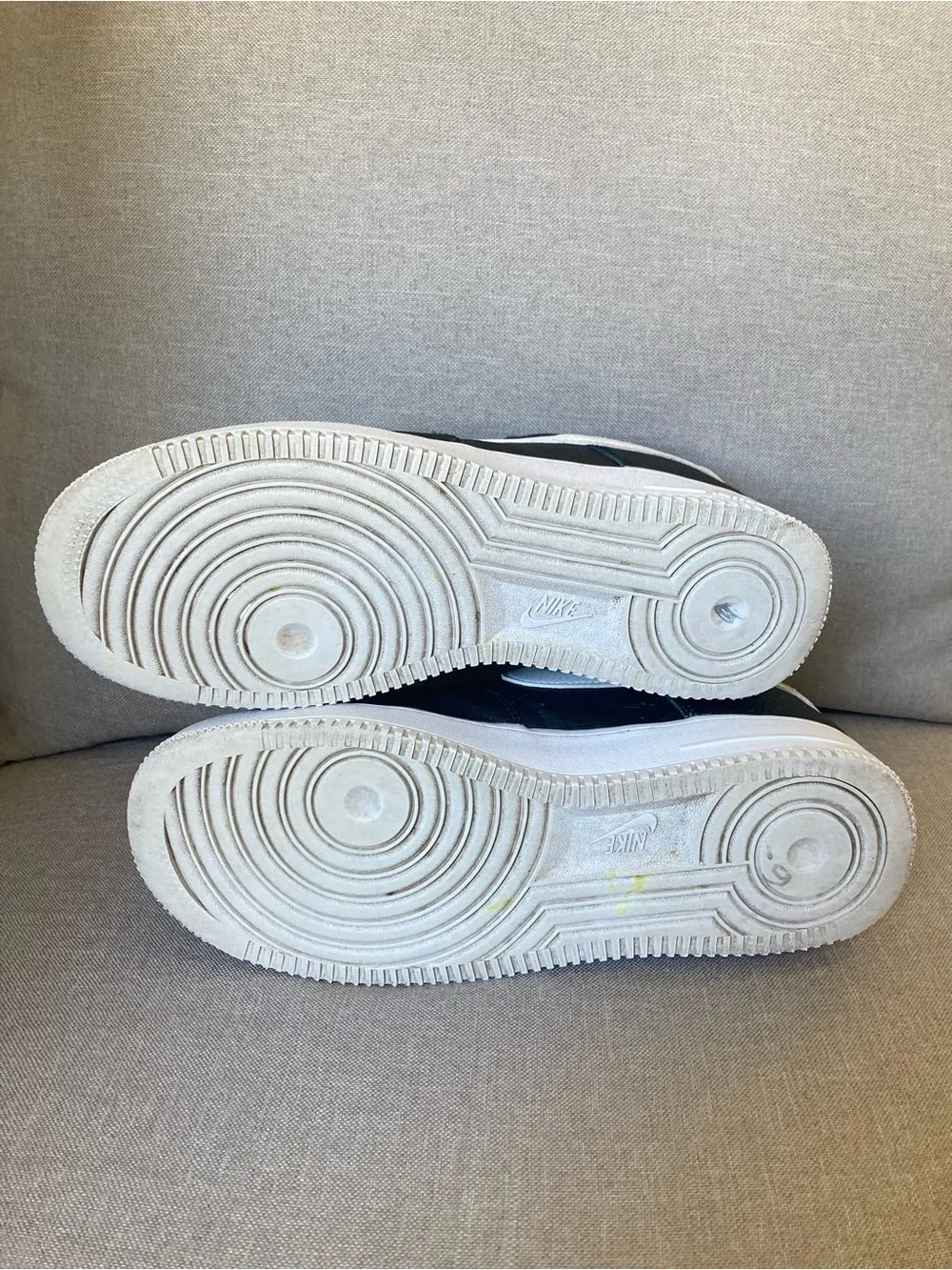 Nike Air Force 1 Low Black White Leather Sneakers Women’s 7.5 Classic AF1